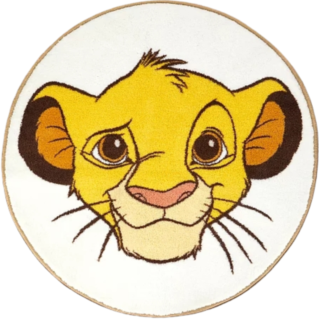 The Lion King | Simba Round Floor Rug | Little Gecko