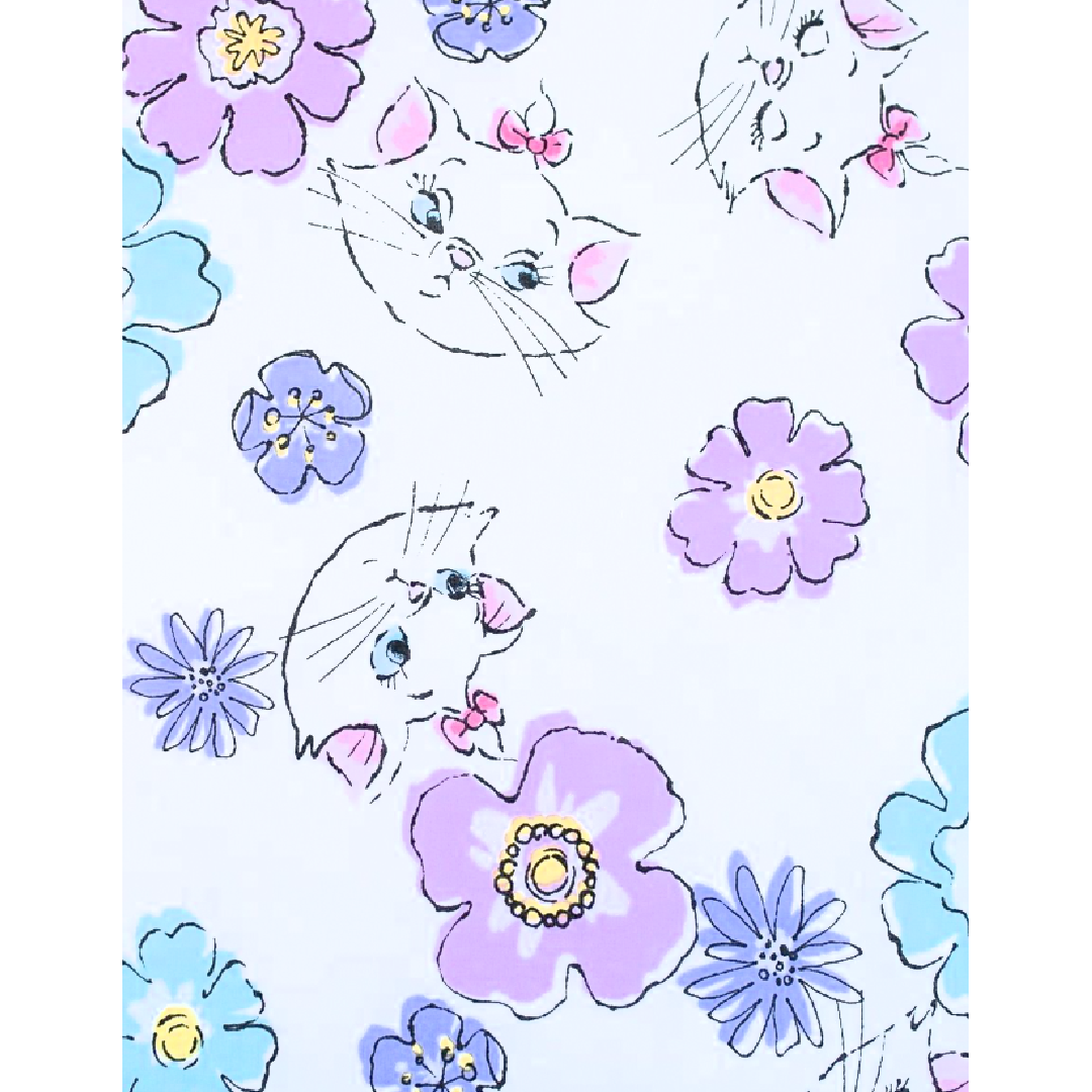 The Aristocats | Marie Floral Single Bed Quilt Cover Set | Little Gecko