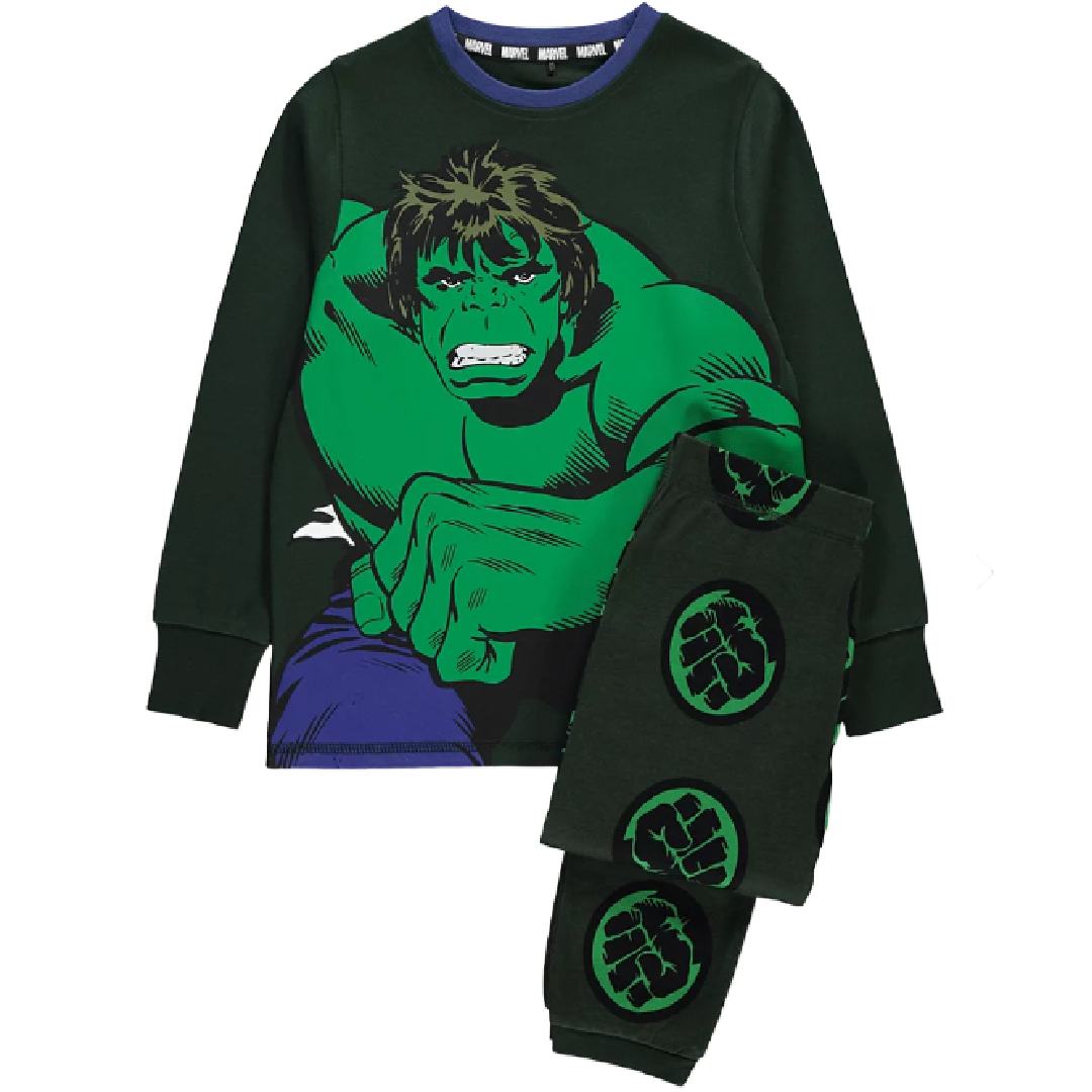 THE AVENGERS Dark Green Hulk Pyjama Set