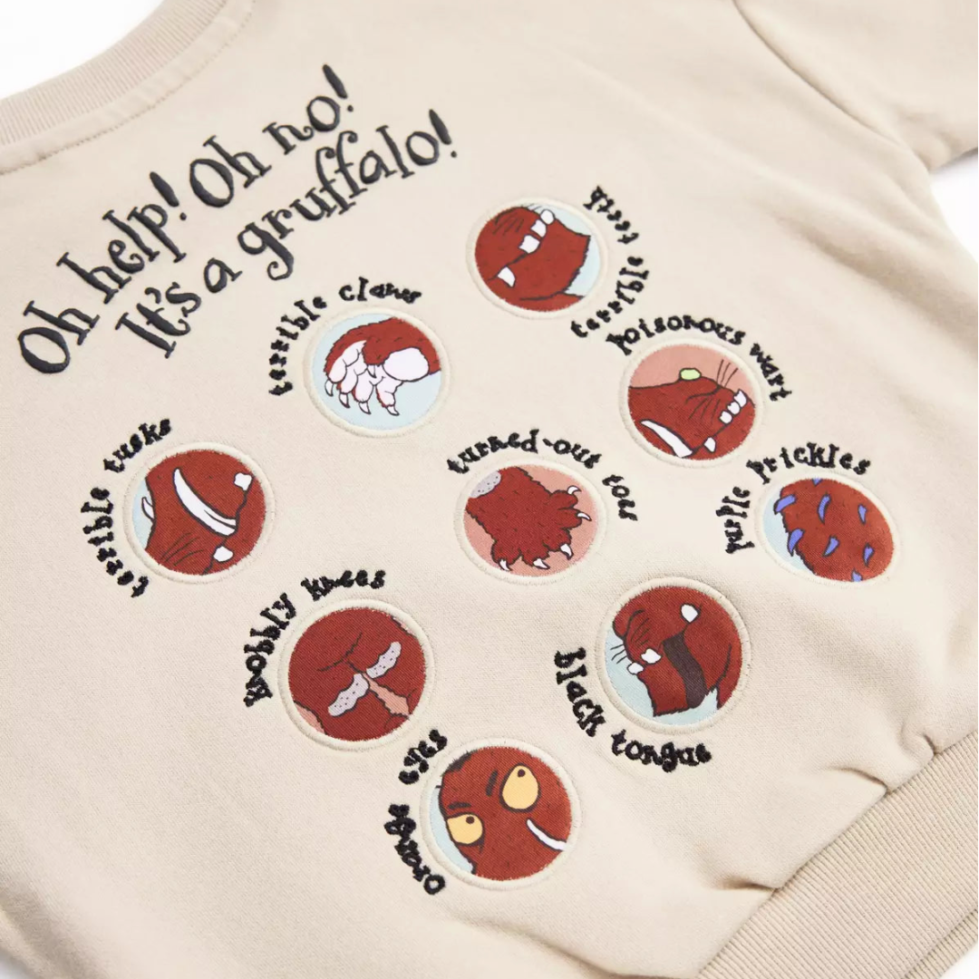 The Gruffalo | Stone Sweatshirt | Little Gecko