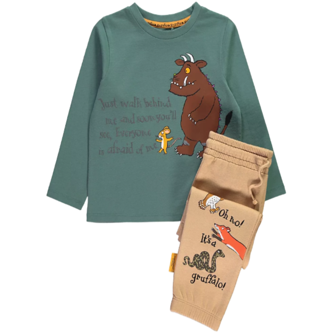 The Gruffalo | Green Sweatshirt & Trackpants Set | Little Gecko
