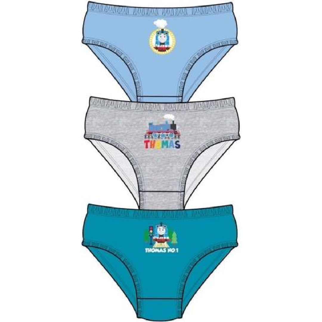 Thomas & Friends | 3pk Blue/Grey/Teal Underwear | Little Gecko