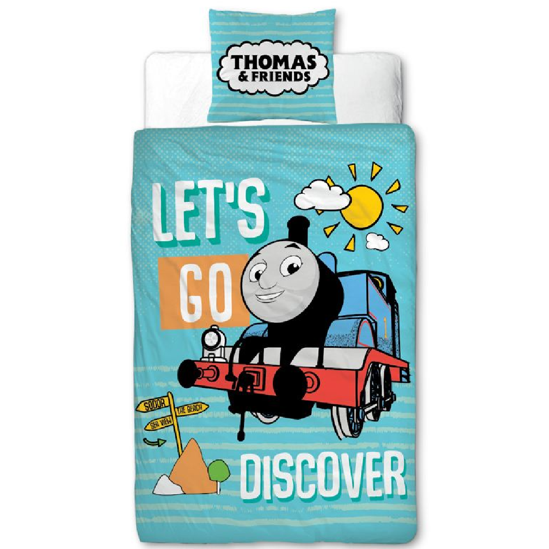 Thomas & Friends | Discover Toddler/Cot Bed Quilt Set | Little Gecko