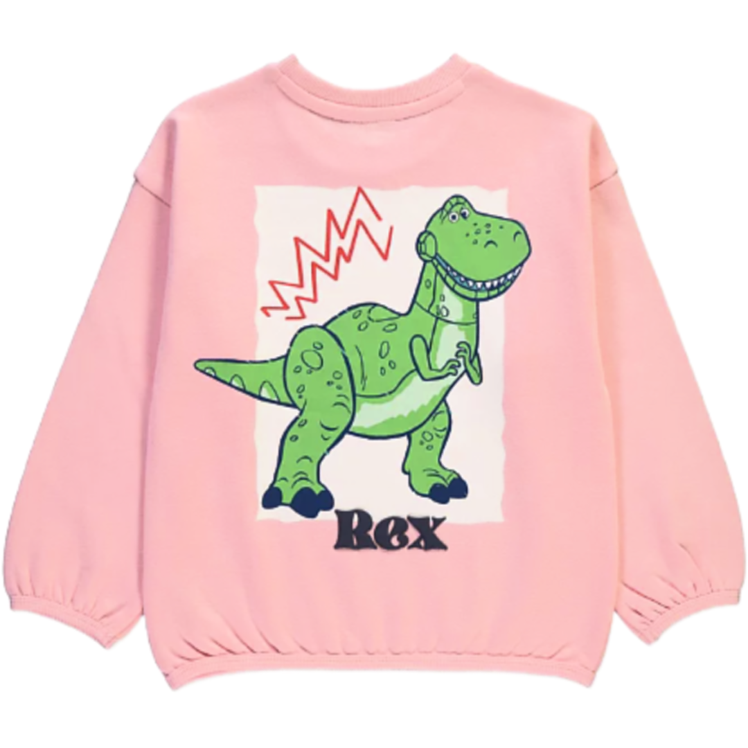 Toy Story | Pink Rex Sweatshirt | Little Gecko
