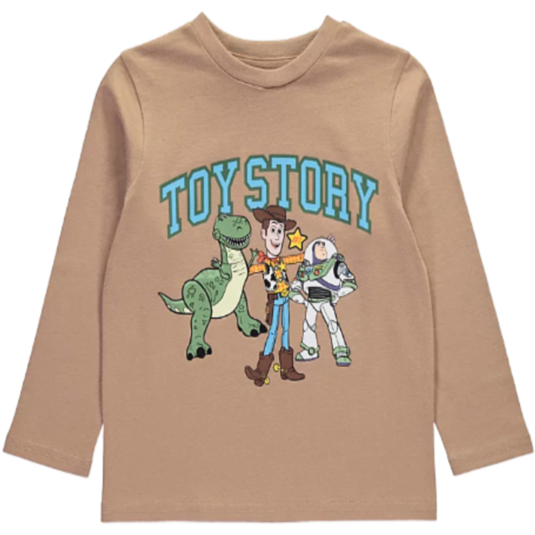 Toy Story | Tan Long Sleeve T-Shirt | Little Gecko