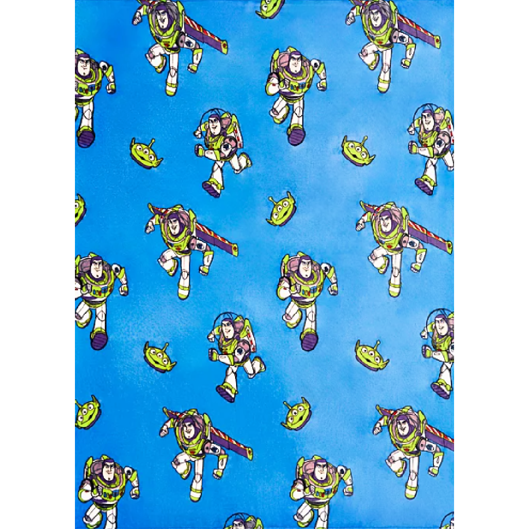 Toy Story | Buzz Blue Fleece Blanket | Little Gecko