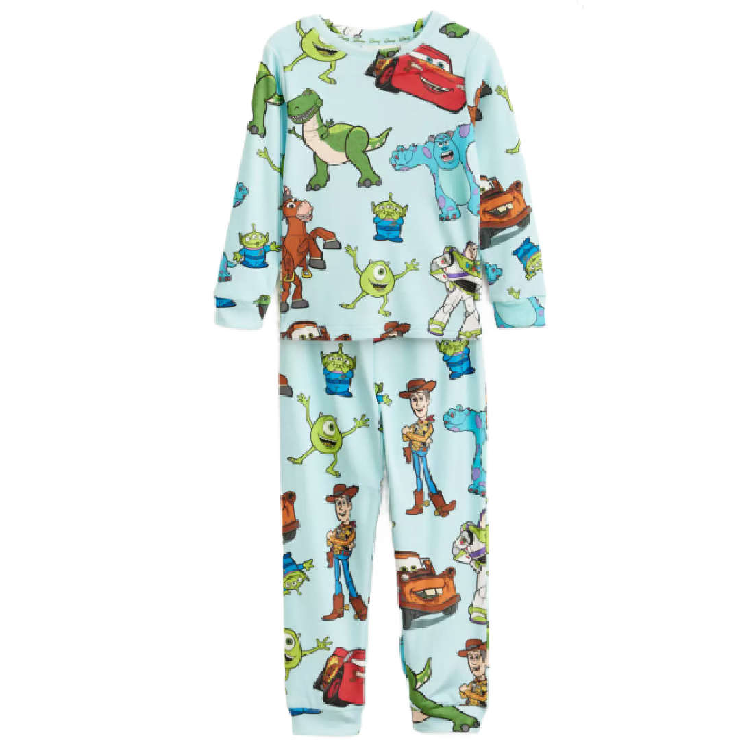 Toy Story | Light Blue Velour Pyjama Set | Little Gecko
