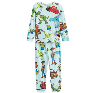 Toy Story | Light Blue Velour Pyjama Set | Little Gecko