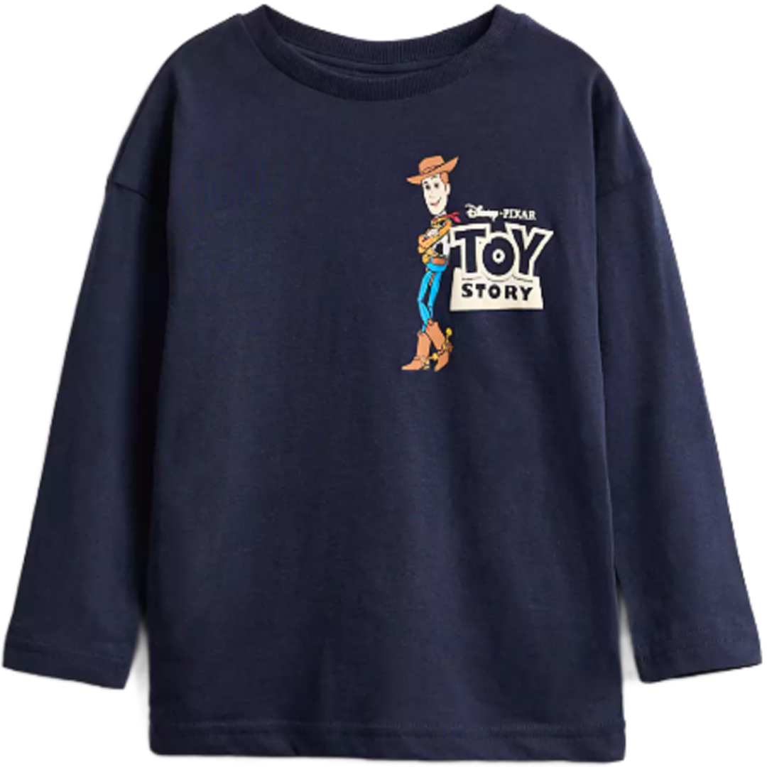 Toy Story | Navy Long Sleeve T-Shirt | Little Gecko