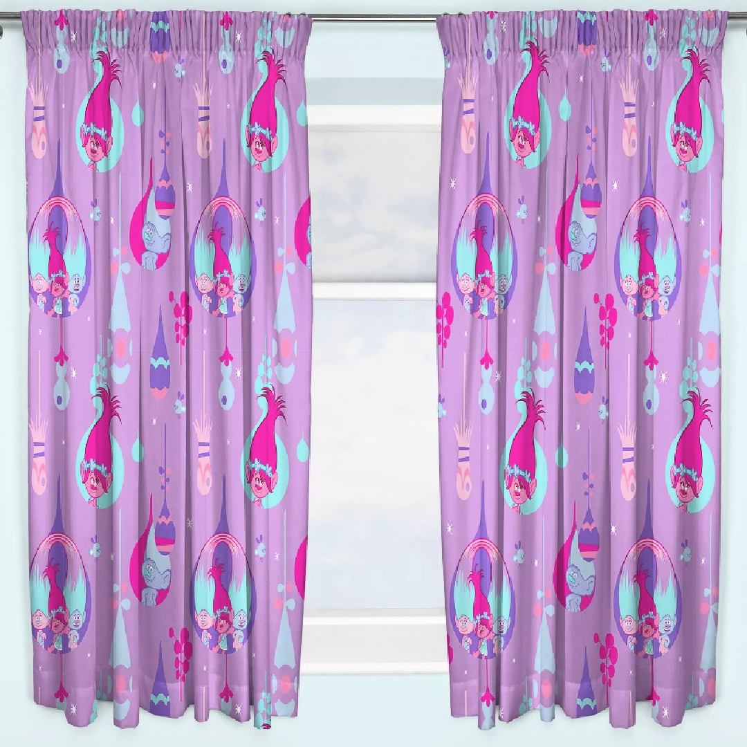 Trolls | Curtains - Glow |Little Gecko