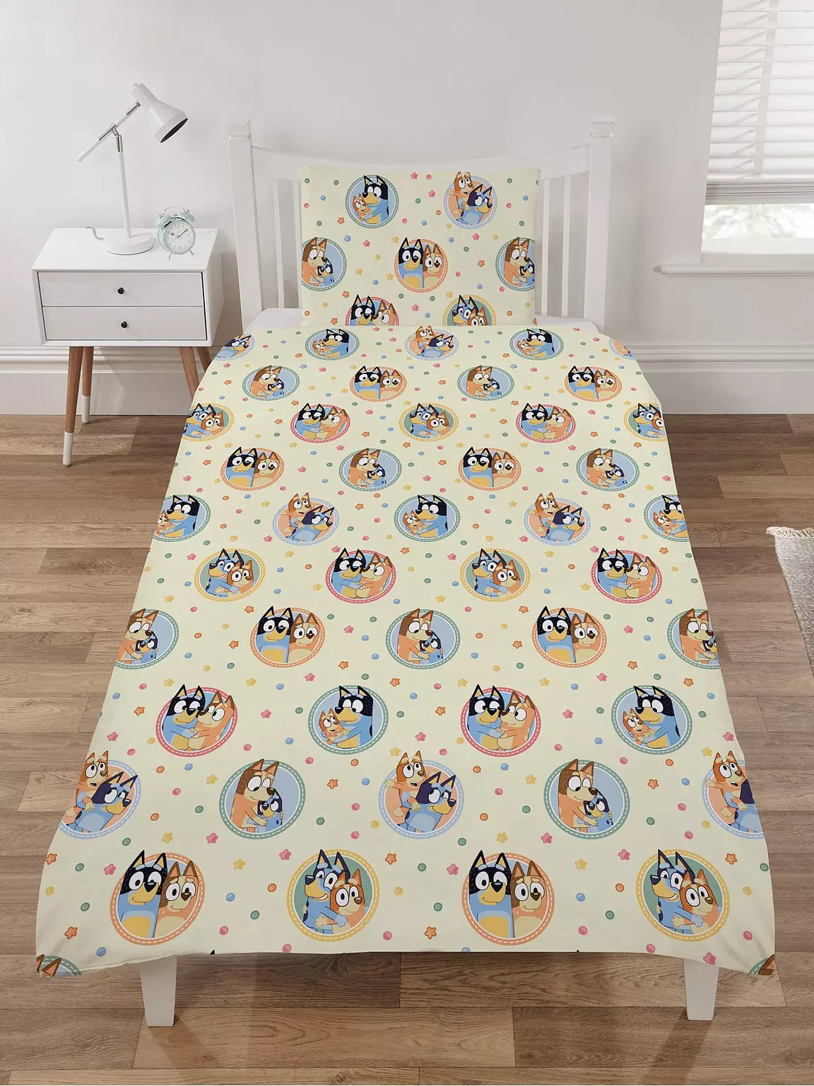 BLUEY Happy Single Bed Quilt Cover Set