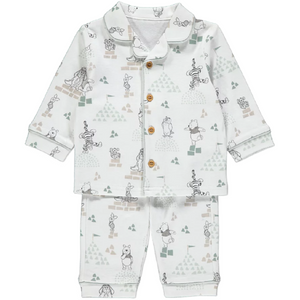 Winnie The Pooh | Pyjamas & Green Dressing Gown Set | Little Gecko