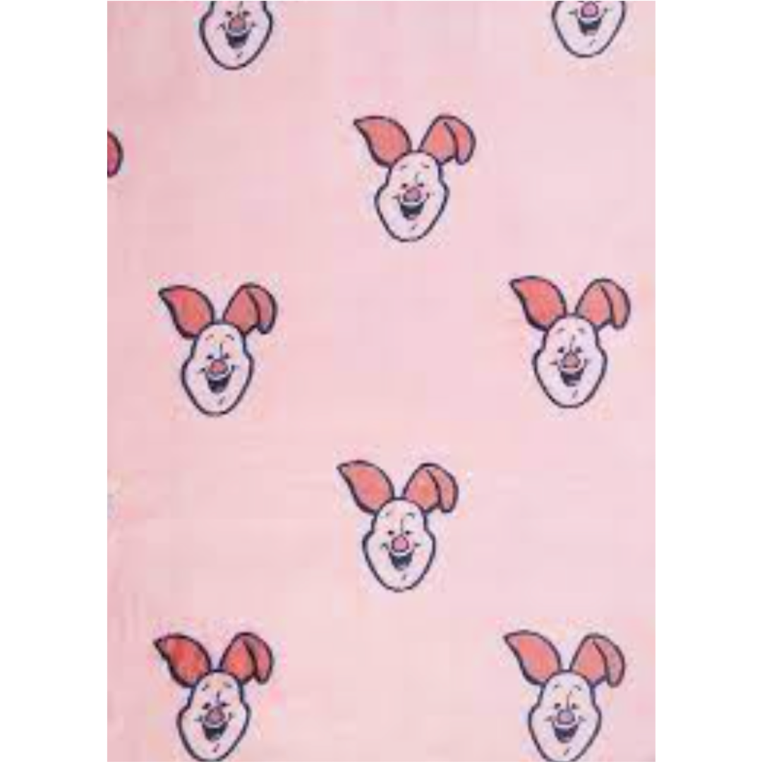 Winnie The Pooh | Pink Piglet Coral Fleece Blanket | Little Gecko