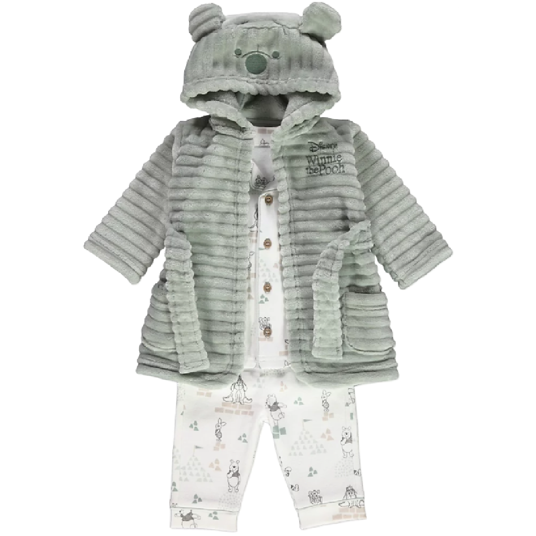 Winnie The Pooh | Pyjamas & Dressing Gown Set | Little Gecko