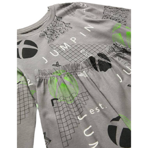 Xbox | Grey Graphic Pyjamas | Little Gecko