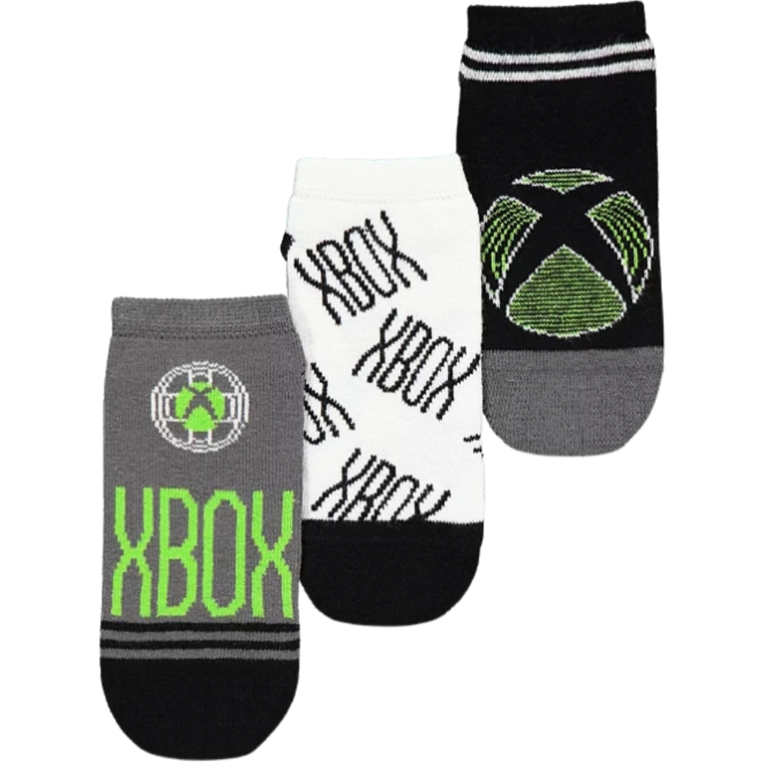 Xbox | 3pk Trainer Socks | Little Gecko