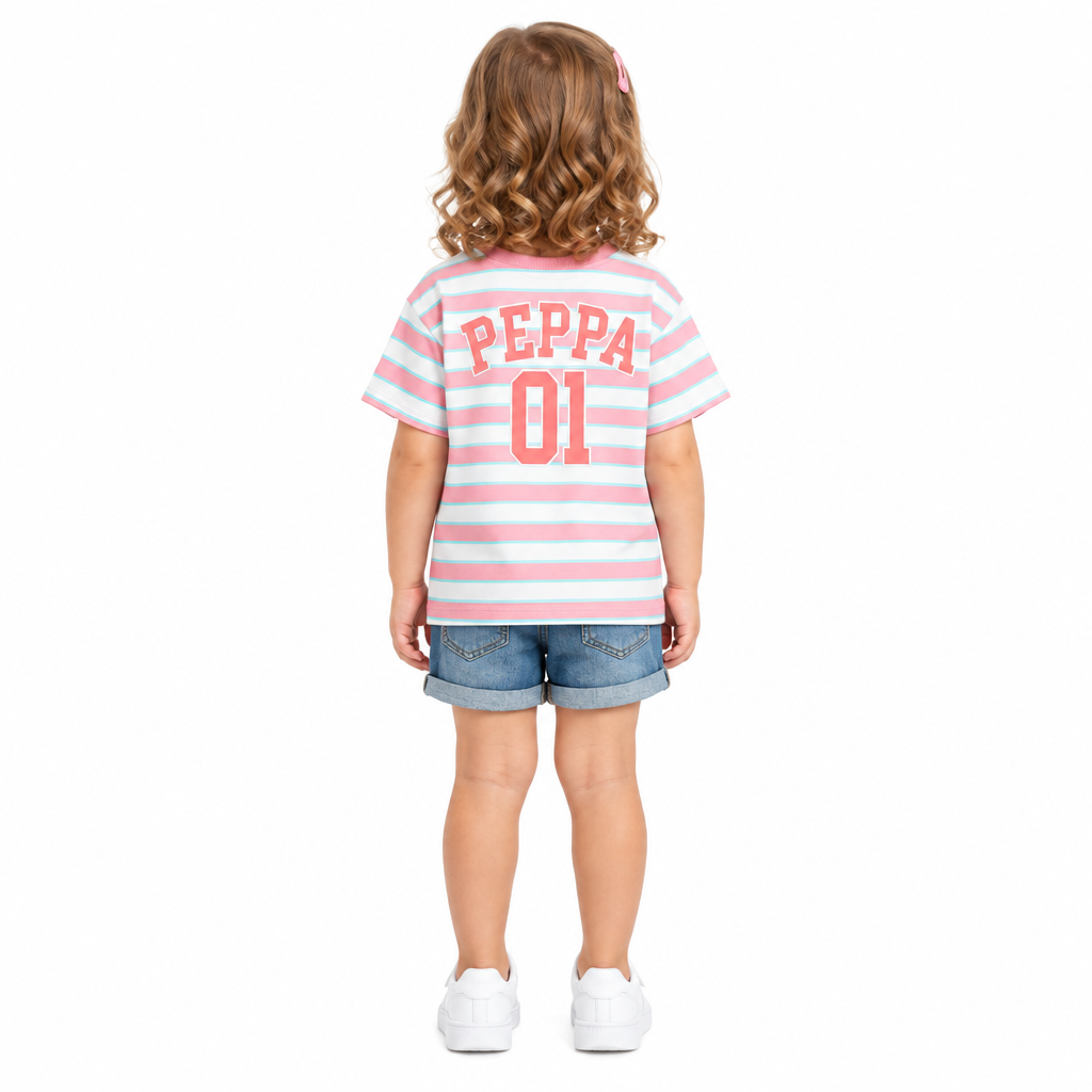 PEPPA PIG Stiped Soccer T-Shirt