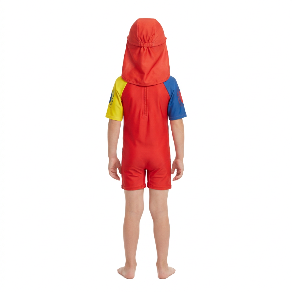 SPIDERMAN Red Sunsuit & Hat Set