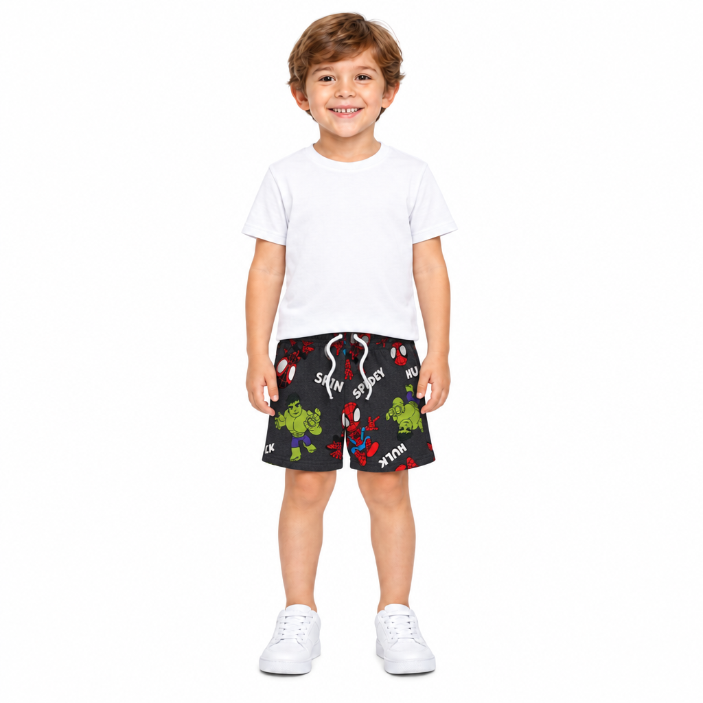 MARVEL COMICS Charcoal Shorts