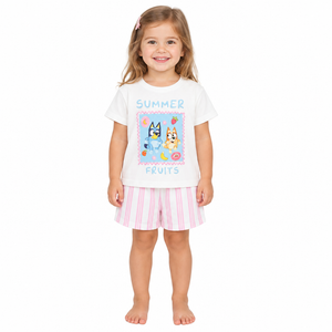 BLUEY Summer Fruits Shortie Pyjama Set