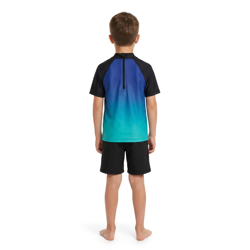SONIC THE HEDGEHOG Black Rashie Swim Top