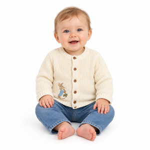 PETER RABBIT Cream Knitted Cardigan