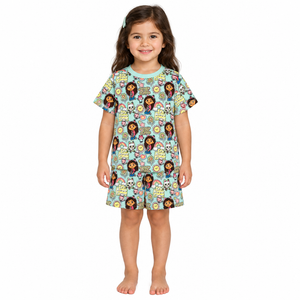 GABBY'S DOLLHOUSE Mint Shortie Pyjama Set