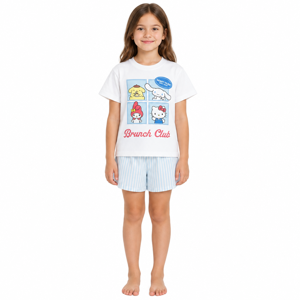 HELLO KITTY Brunch Club Shortie Pyjama Set