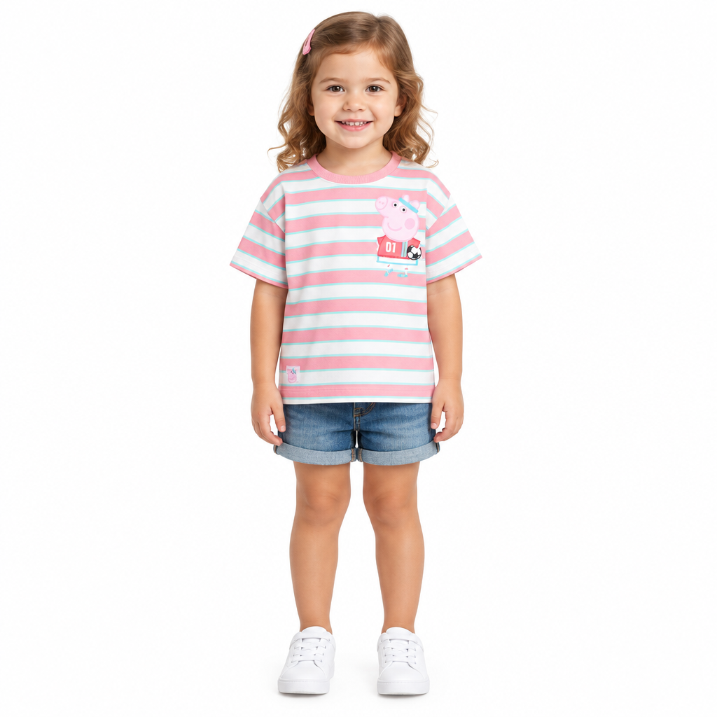 PEPPA PIG Stiped Soccer T-Shirt