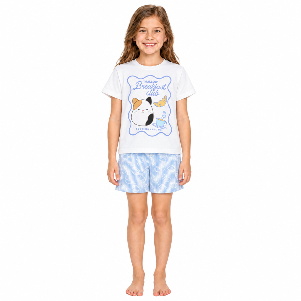 SQUISHMALLOWS Breakfast Club Shortie Pyjama Set