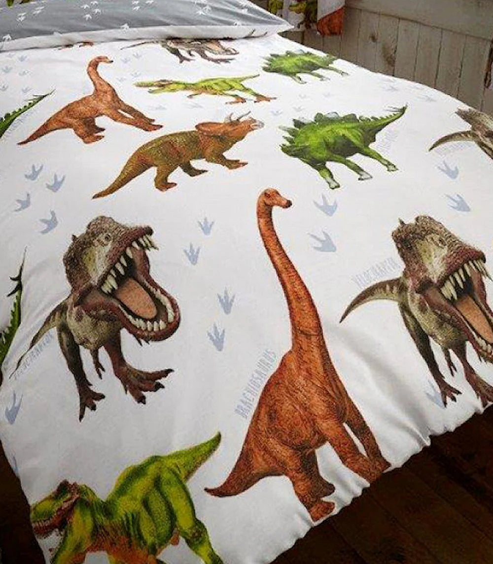 Dinosaur | Rawrsome Single Bed Quilt Cover Set | Little Gecko
