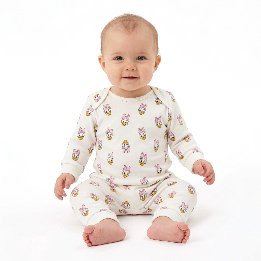 MINNIE MOUSE 5 Pack Daisy Duck Sleepsuit Set