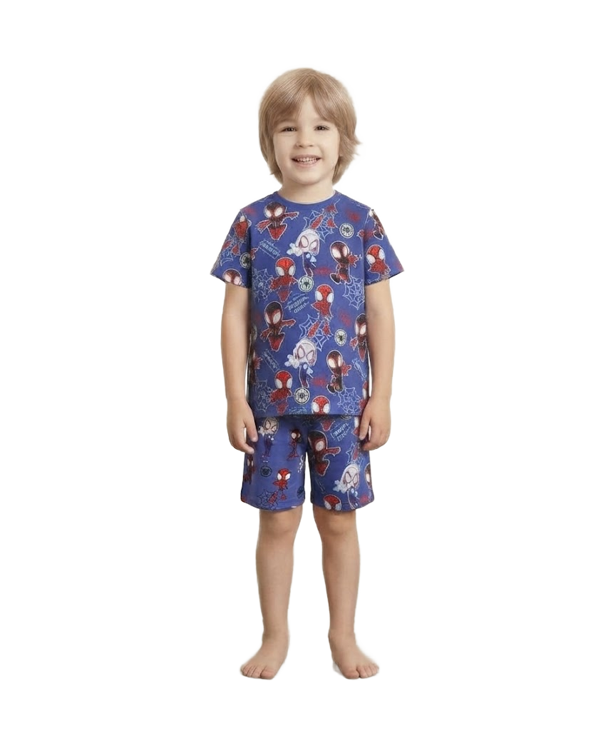 SPIDERMAN 3 Pack Shortie Pyjama Set