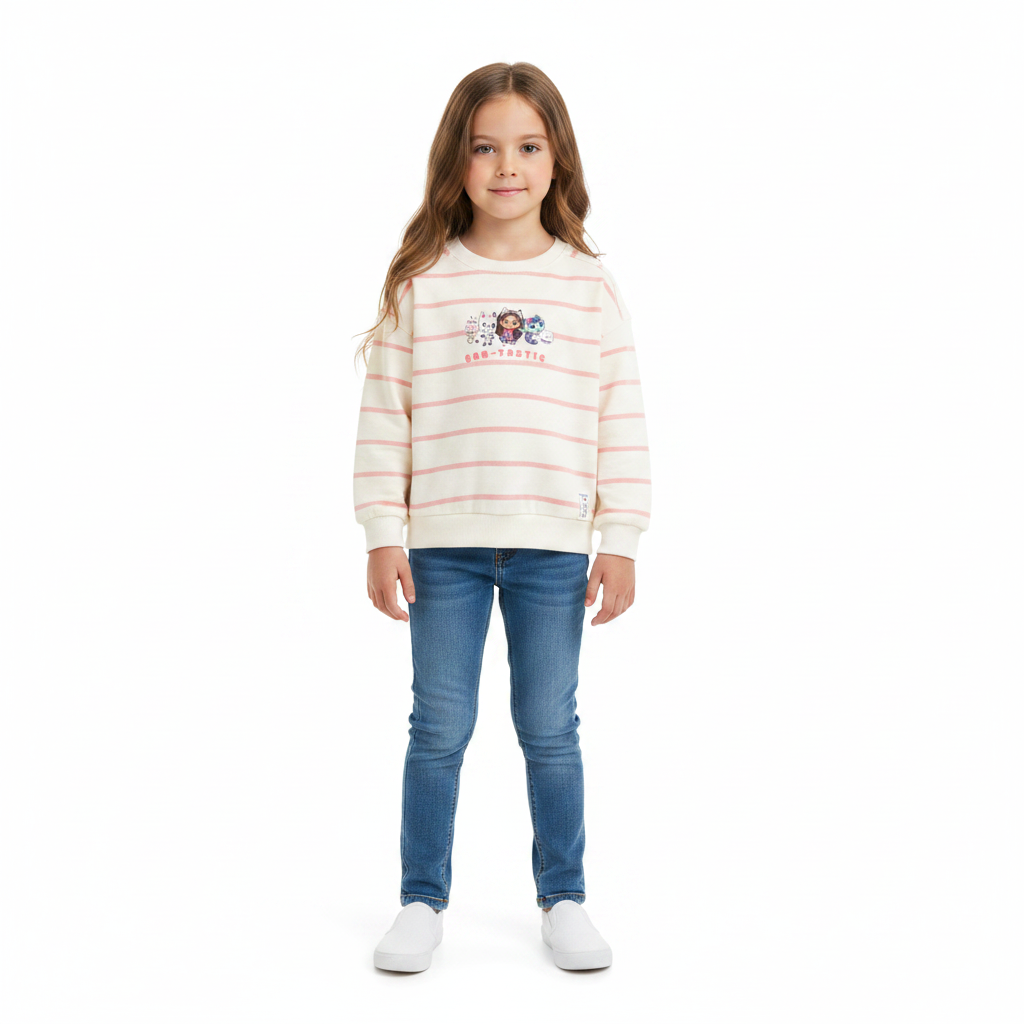 GABBY'S DOLLHOUSE Striped Sweatshirt