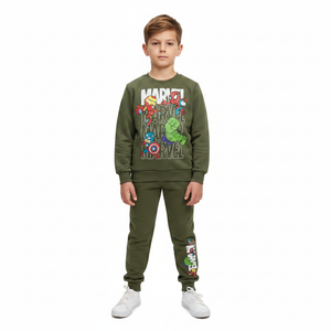 MARVEL COMICS Khaki Sweatshirt & Trackpants Set