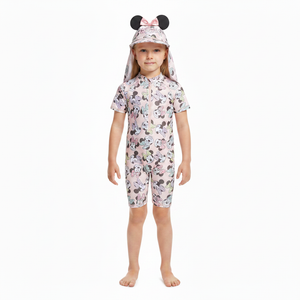 MINNIE MOUSE Pink Sunsuit & Hat Set