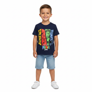 MARVEL COMICS Navy T-Shirt