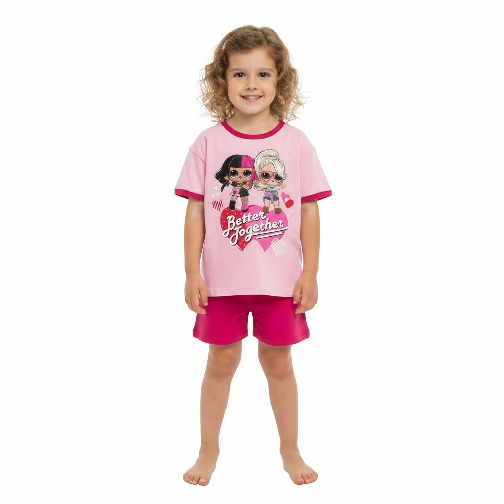 LOL Surprise | Pink Shortie Pyjamas | Little Gecko