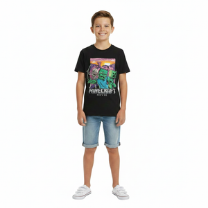 MINECRAFT Black T-Shirt