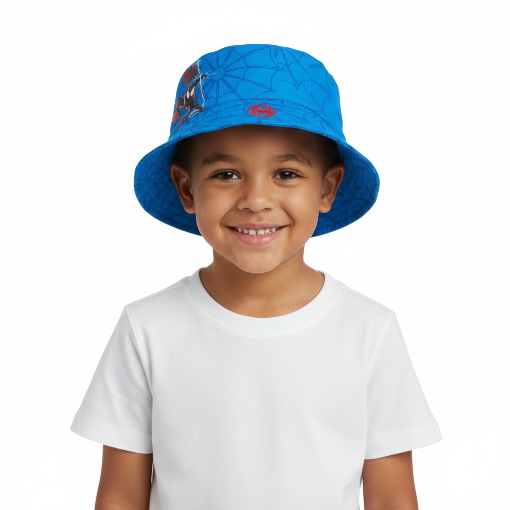 Spiderman | Reversible Bucket Hat | Little Gecko