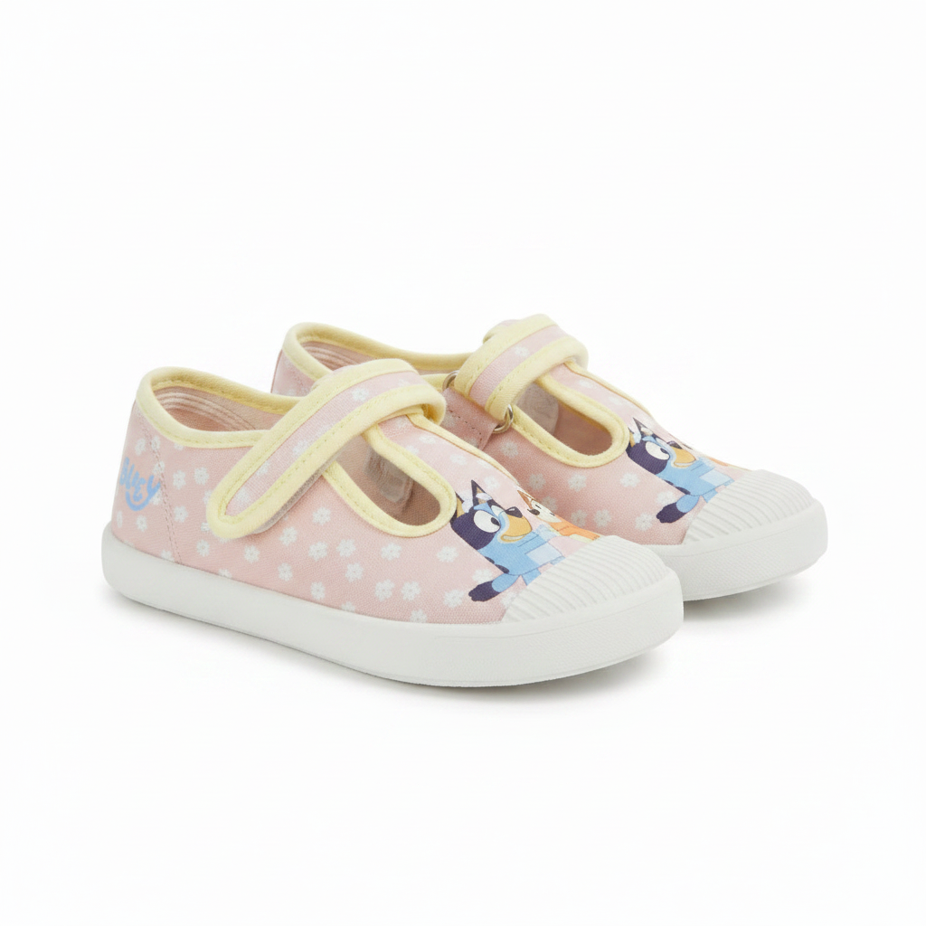 BLUEY Pink Canvas Shoes
