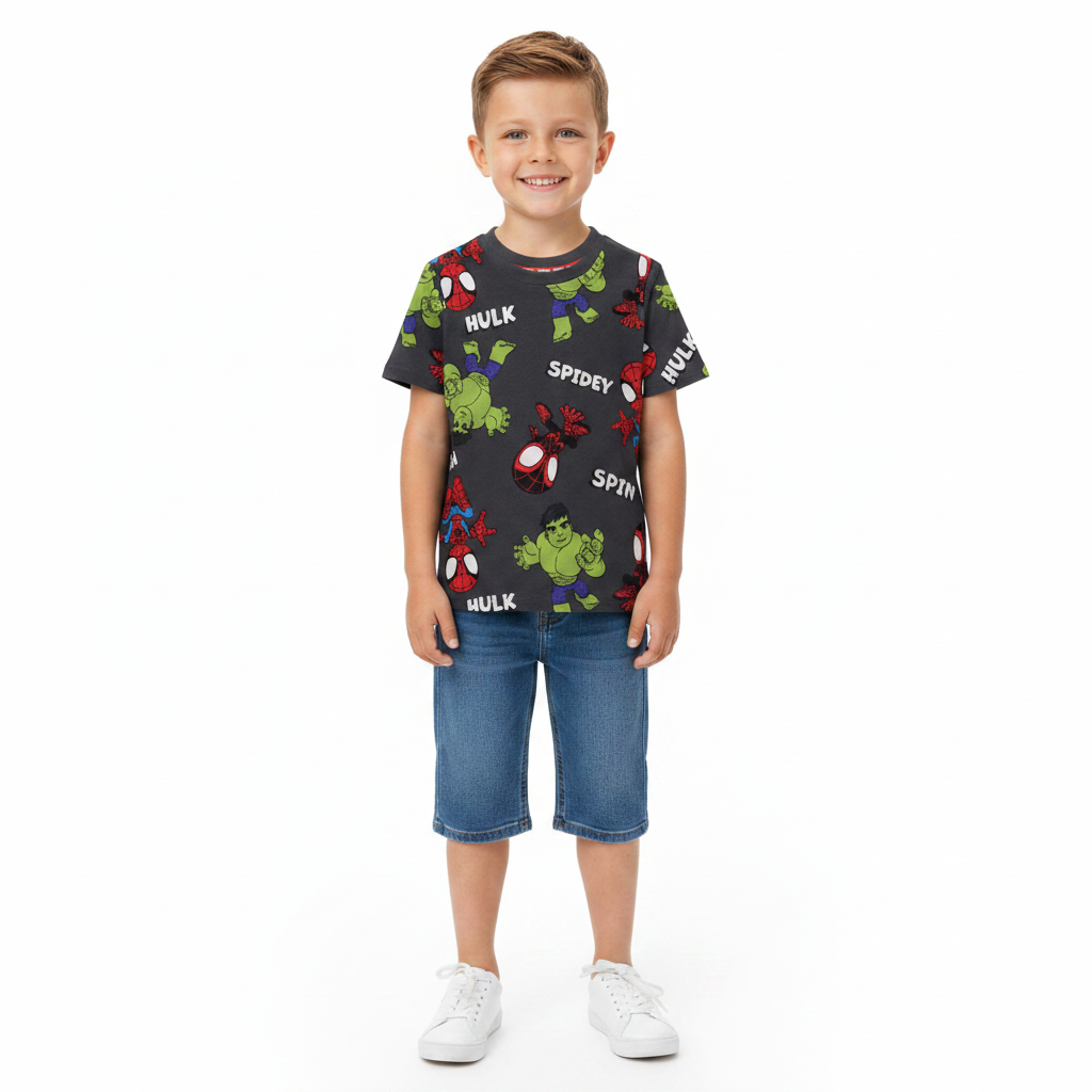 MARVEL COMICS Charcoal T-Shirt