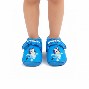 BLUEY Blue Slippers