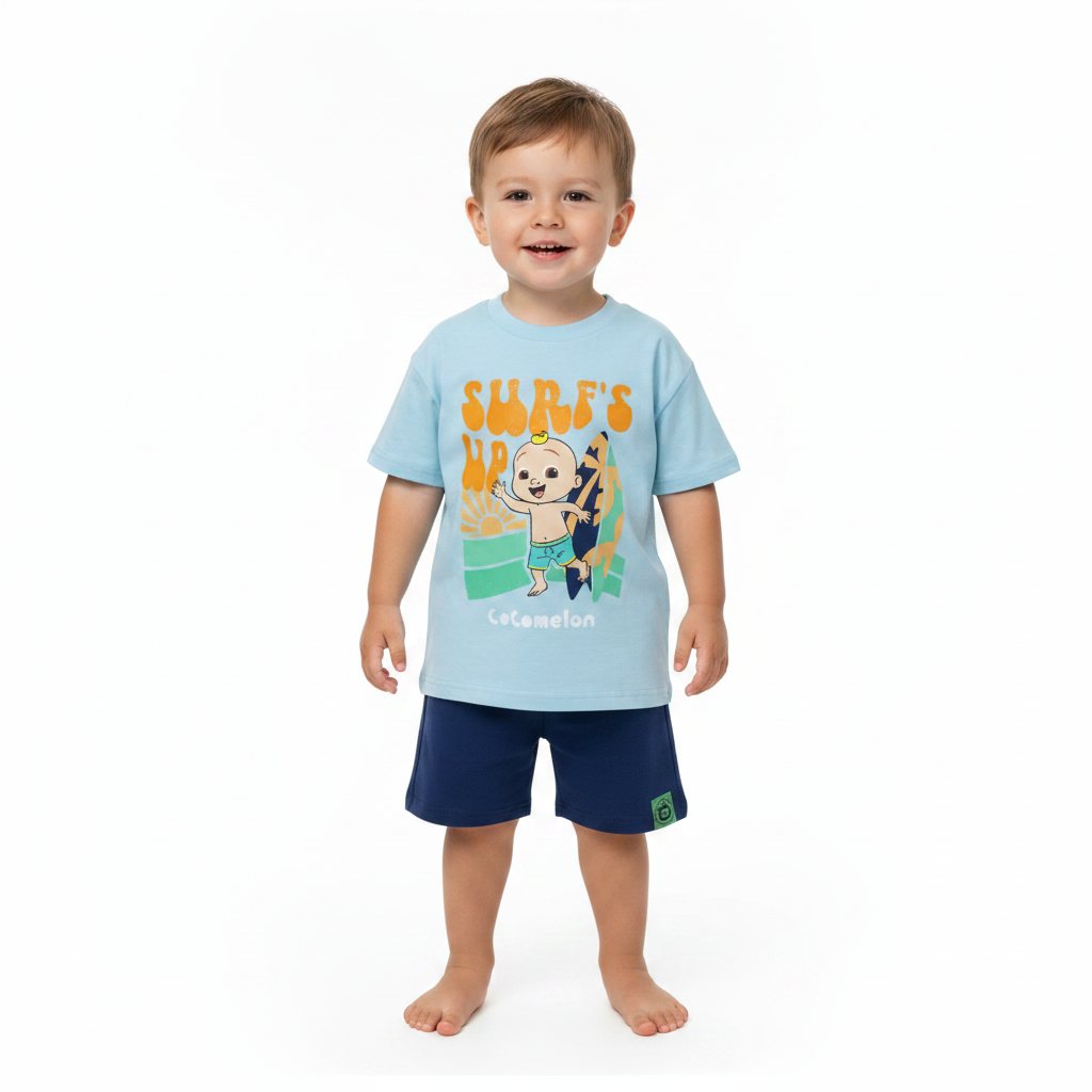 COCOMELON Short Sleeve T-Shirt & Shorts Set