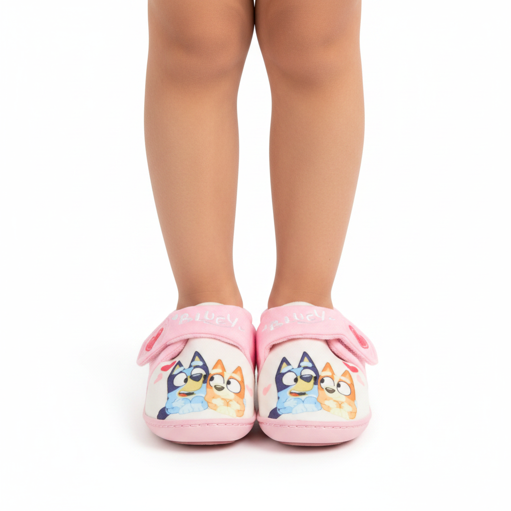BLUEY Pink Heart Slippers