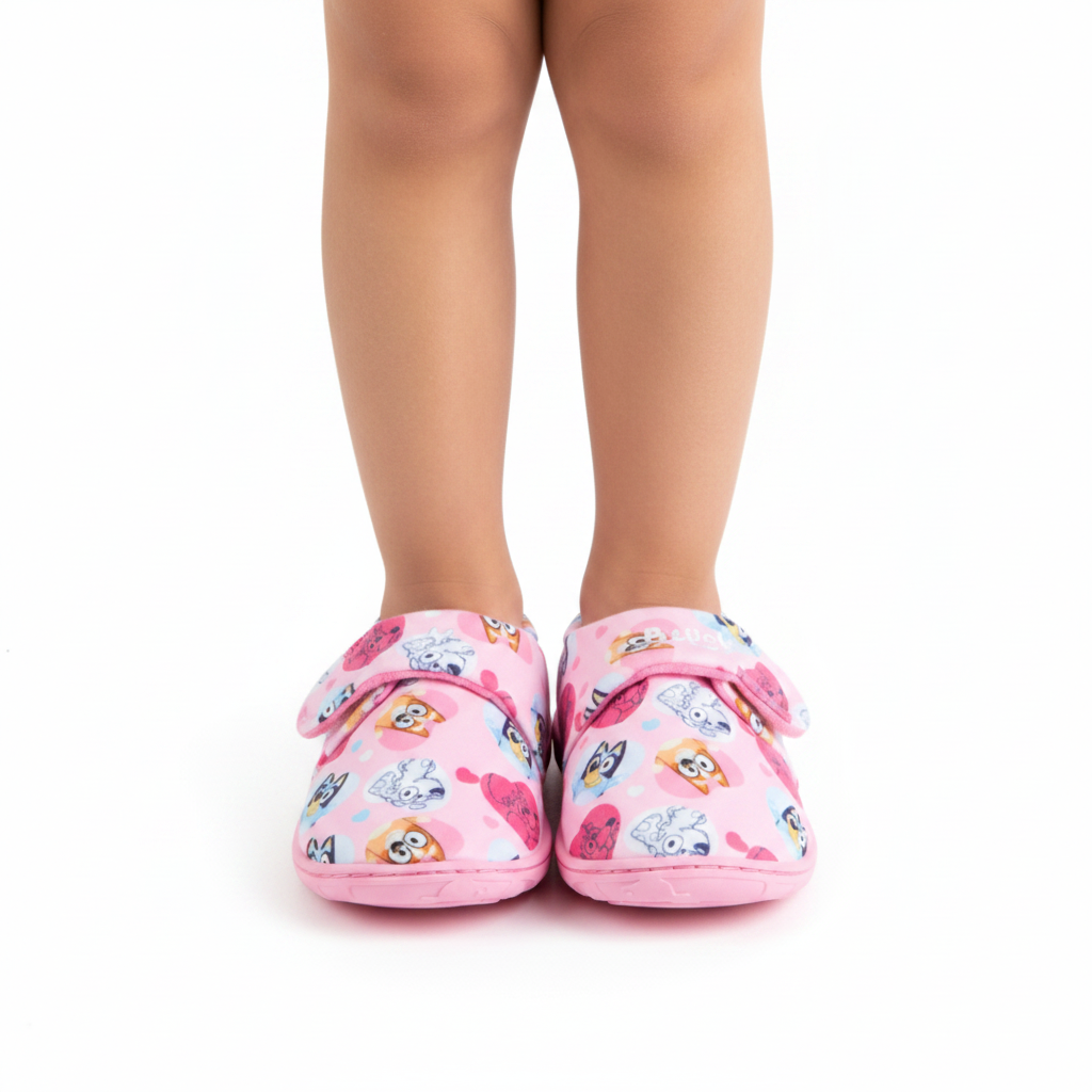 BLUEY Pink Slippers