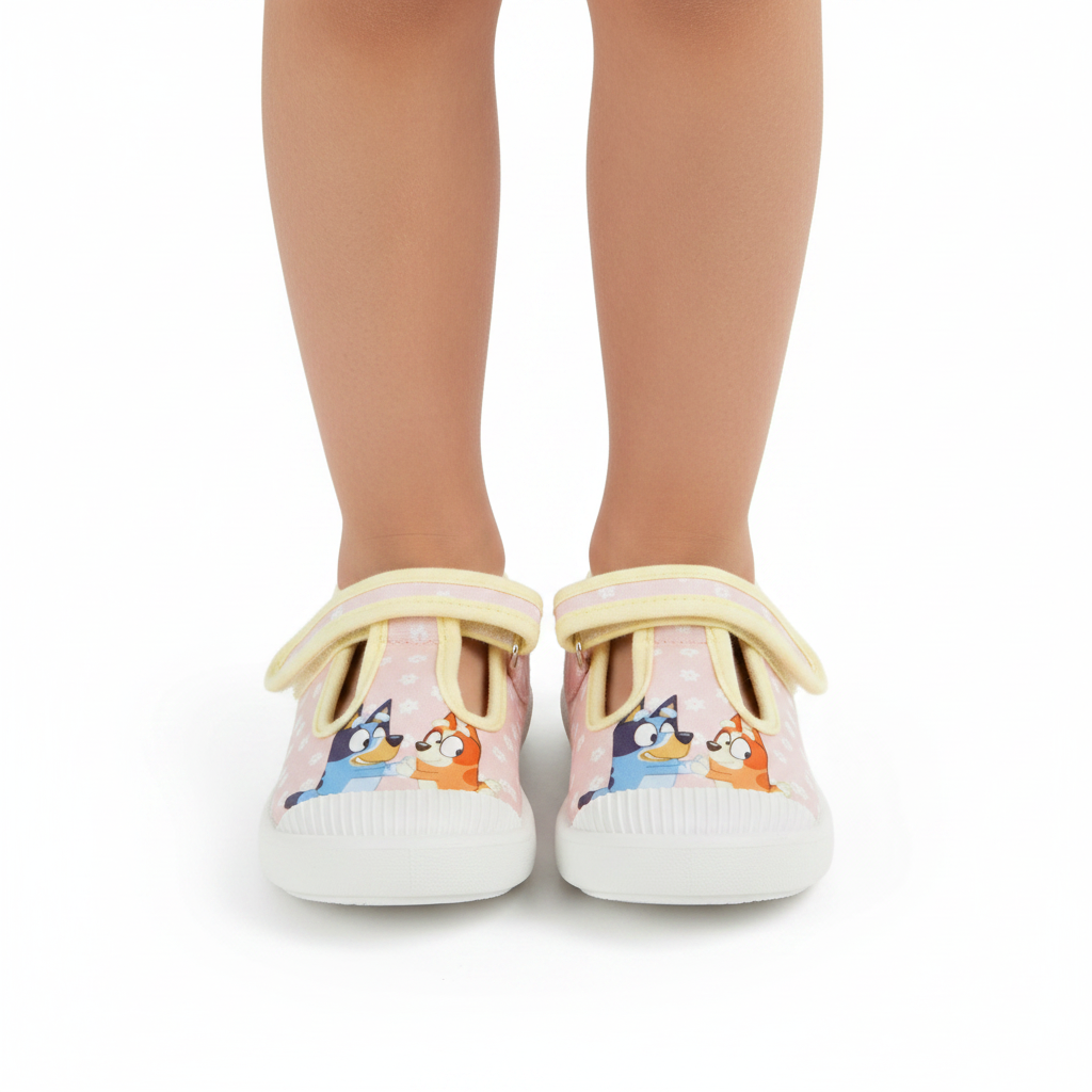 BLUEY Pink Canvas Shoes