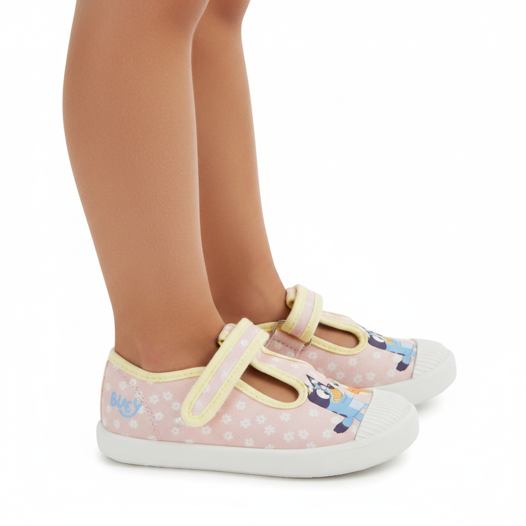 BLUEY Pink Canvas Shoes