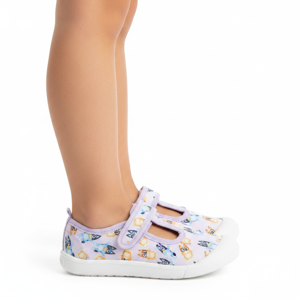 BLUEY Lilac Canvas Shoes