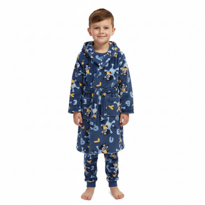 BLUEY Blue Dressing Gown & Pyjama Set